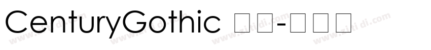CenturyGothic 普通字体转换